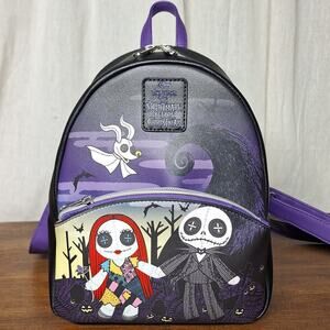 Disney the nightmare before christmas Jack & Sally voodoo dolls mini backpack